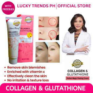 Collagen with Glutathione peeling cream used to clean and brighten the face whitening and moisturizing skin care 100g
