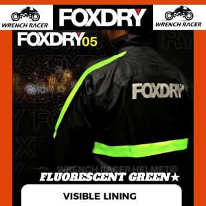 FOXDRY 05 Premium Raincoat Rainsuit Baju Hujan Waterproof Rain Jacket (Jacket & Pants) / NEW Premium Version