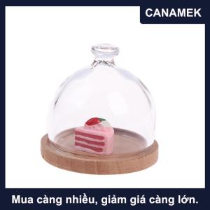 【CANAMEK】 Lọ Kẹo thu nhỏ Nhà búp bê 1:12 khay trái cây tráng miệng thủy tinh đồ chơi trang trí nhà búp bê