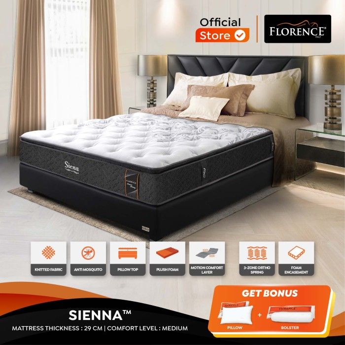 Florence Kasur Spring Bed Siena (Mattress Only) 100 x 200