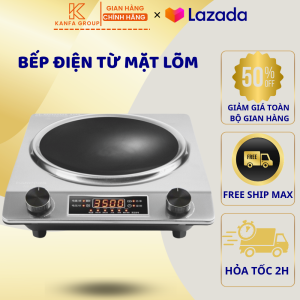 Bếp Điện Từ Mặt Lõm Công Suất 3500W Nấu Cực Nhanh Có Hẹn Giờ Không Kén Nồi Tiết Kiệm Điện An Toàn Dễ Sử Dụng Có Bảo Hành