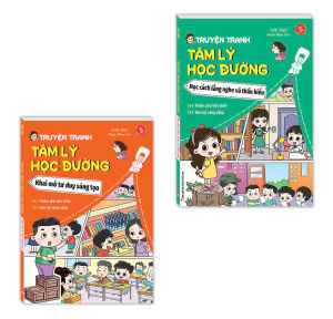 Sách - Combo 2c Truyện tranh tâm lý học đường - Khai mở tu duy sáng tạo Học cách lắng nghe và thấu hiểu