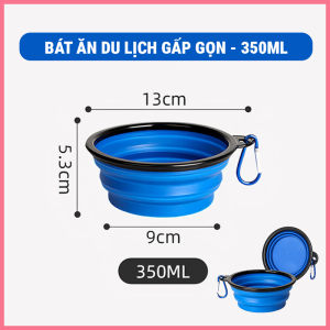 Bát ăn du lịch gấp gọn cho chó mèo tiện lợi cho việc mang đi xa bát ăn cho chó mèo có thể gấp gọn