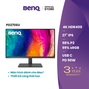 Màn hình đồ họa BenQ PD2706U _ 27 inch 4K UHD IPS USB C P3 HDR10 Eye-are tương thích Mac