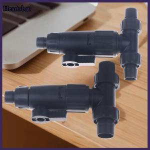 [Heartsbat] Aquarium Accessories 12 16mm Double Tap Quick Release Connector Fish Tank Hose Pipe 3-Way Valve Aquarium Filter Connector