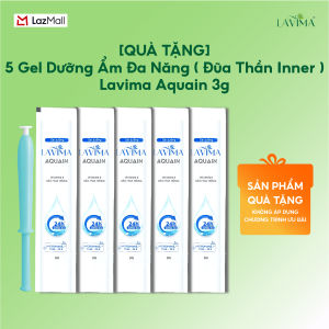 [QUÀ TẶNG KHÔNG BÁN] Combo 5 Gel Dưỡng Ẩm Phụ Khoa Lavima Aquain (Đũa Thần Inner) - Giúp Vùng Kín Ẩm Sâu Giảm Khô Rát Mềm Mịn Trơn Mượt Cả Ngày Bút 3g