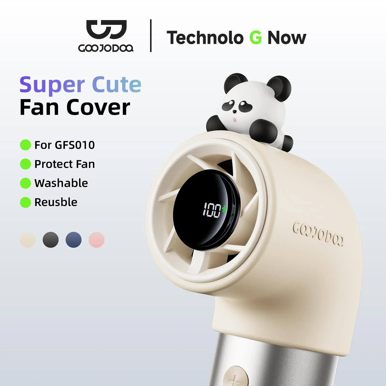 GOOJODOQ Cute Fan Cover for GFS010 | Sarung Kipas Comel | Washable & Reusable