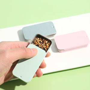 [HUSTOM] COD Tinplate hộp trượt nắp đẩy kéo Hộp ngăn kéo Balm hộp xách tay hộp nhỏ hương liệu Jar kẹo nhỏ hộp sắt hộp quà tặng