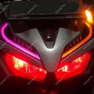 DRL Lampu Alis LED 2Mode / 1Mode Fleksible Variasi Motor 30cm NMAX PCX ADV Lexi Aerox Vario 150 / 125 Beat Ninja 250 R15 CBR Universal