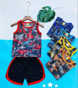 COMBO 3 BỘ QUẦN ÁO(BLB01)Bộ ba lỗ thun lưới mặc hè siêu mát cho bé trai