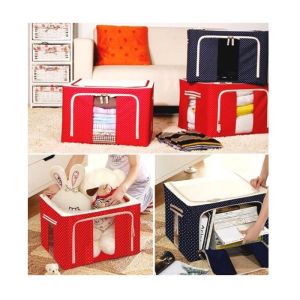 Túi Hộp đựng chăn màn quần áo khung thép nhiều họa tiết đa năng