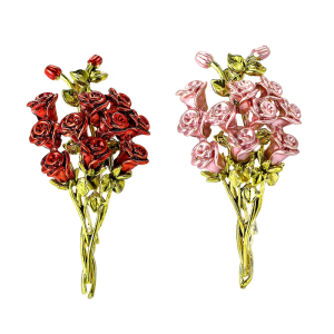 Minimalist Rose Designs Brooch Perfect For The Fashionable Woman Who Appreciates Subtle Yet Impactful Accessories