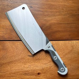 9 Inches Super Heavy Duty Butchers Knife | Non Slip Silicon Rubber Handle