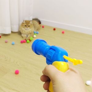 【SG】Cat Toy Plush Ball Launch 100pcs Self-Playing Silent Balls Interactive Boredom Relief Toy Plush Ball