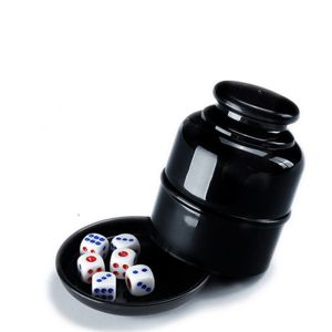 Shake Dice cup KTV Dice cup free 5 pcs dices High Quality Dice Cup With free 5 pcs dices Set For Entertainment