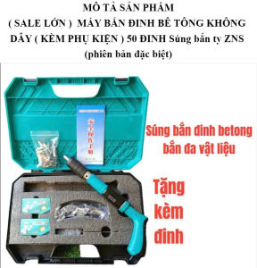 MÁY BẮN ĐINH BÊ TÔNG KHÔNG DÂY ( KÈM PHỤ KIỆN ) TẶNG 50 ĐINH CHỊU TẢI TRỌNG CAO.THI CÔNG TRONG MỌI ĐỊA HÌNH BH 12 tháng