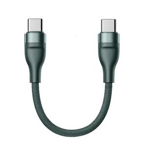 Short Type C Cable USB C Male to Male Fast Charging Cable 66W for Tablets Phones and More 25CM