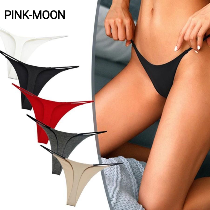 PM Double Strap Sexy Thong Low Waist Double Bikini Ladies T-Shaped Erotic  Panties
