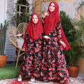 SISTAQUE - Setelan Maxi Couple Ibu dan Anak Perempuan Fashion Muslim Larisa. 