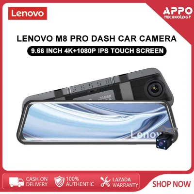 Lenovo M8 PRO 4K Ultra HD BSD 10 Inch dashcam Streaming Media Dual Camera Front and Rear Dual Recording Wifi connection 4K+1080P Rear View Camera IPS Touch Screen ADAS Rear View lmage 24 hour parking monitoring Loop Recording detection dash cam for car