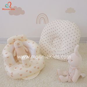 Gối chống trào ngược cho bé Mochee Muslin 70x70cm gối chống trào nược vải xô thoáng mát cho trẻ sơ sinh