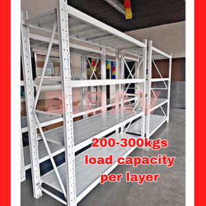 BIBAV 4-5 Tier Adjustable Warehouse Rack Shelves Full Steel
