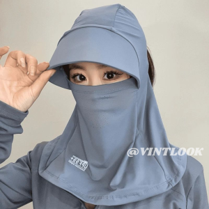 หมวกผ้าคลุมหน้าการป้องกัน UV ในช่วงฤดูร้อน VINTLOOK สำหรับกิจกรรมกลางแจ้ง