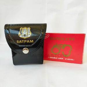 Sarung borgol / Tempat borgol Kulit + Borgol Kilap Terbaru