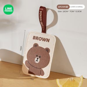 100% Authentic Line Friends Dishcloth for Kitchen Cleaning Sponge Cartoon Wood Pulp Cotton Sponge Scrub Bowl Sponge Blocks Dish Cloth Scouring Pad Sponge Wipes Rag BROWN CHOCO SALYY CONY LFB90/LFB23/LFB38
