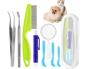 Tick Remover Dog Tick Removal Tool Safe Easy Tick Twister Pets Flea Comb Grooming Kit Pet Care Supplies