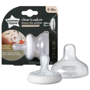 Tommee Tippee Closer To Nature Breast-like Soother Orthodontic Soothers