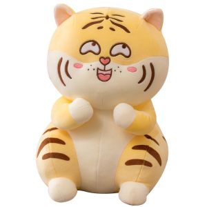 Gấu bông con hổ chibi dạng ngồi mặt biểu cảm dễ thương (28cm---50cm) vải miniso siêu mềm mịn hàng cao cấp loại 1 an toàn cho bé