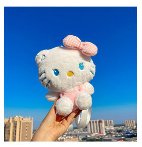 ZEEMIN Christmas Kawaii Sanrio Hello Kitty Plush Backpack Stuffed Animal Doll Toy Women Plushie Bag Cartoon Cute Girl Shoulder Bag Birthday Gifts