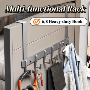 Organizer on The Door 6/8 Heavy-duty Hook Towel/clothes/bag Space-saving Multi-functional Rack