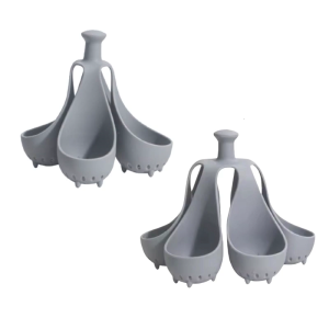 Hiện đại oocyte công cụ chuẩn bị với không tay cầm trượt culinarians bốn phôi hoàn hảo lò và đun sôi phù hợp