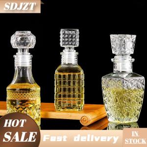 SDJZT 1 Pcs Nhỏ Rỗng Tinh Thần Whisky Chai Rượu 50Ml Mini Glass Rượu Chai Với Vít Cap Whiskey Decanter