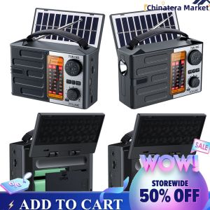 Portable Solar Radio with LED Light and Bluetooth Speaker for Camping Hiking and Emergency Situations