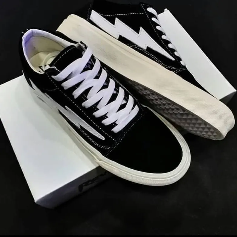 SEPATU ANAK SNEAKERS VANS1 MOTIF PETIR REVENGE X STRORM SEPATU