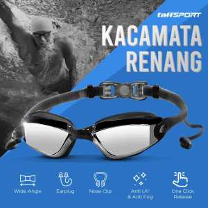 TaffSPORT Masker Snorkeling diving menyelam anti bocor kabut Full Face Size L/XL untuk Xiaomi GoPro