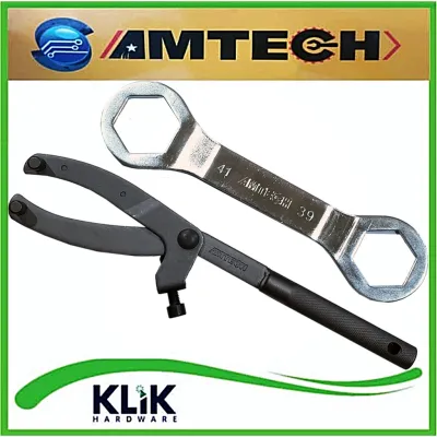 AMTECH Paket Kunci Treker CVT Matic + Kunci Tahanan Mur Kopling 39 x 41 mm