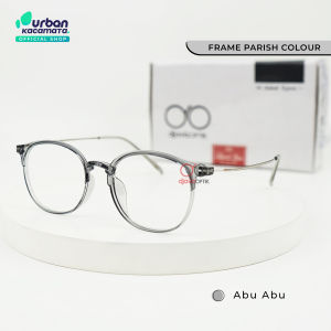 Urban Kacamata - Frame Parish - Kacamata Korea Bulat Semi Oval Plastik Lentur