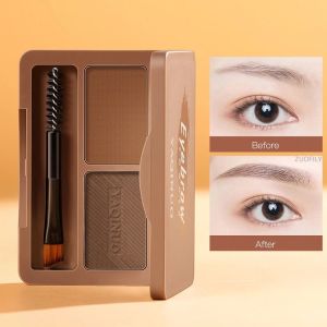 Double Color Eyebrow Powder Eyebrow Stamp Waterproof Eye Brow Enhancers Eye Brows Shadow Make Up Brow Powder