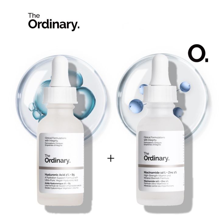 The Ordinary Acne Serum Whitening Set Hyaluronic Acid 2 + B5