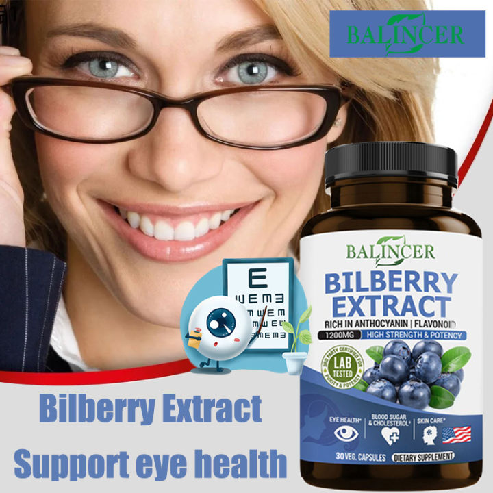 Balincer Bilberry Extract supports eye health and protects vision, anti