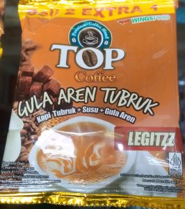 TOP Kopi SUSU Gula Aren TUBRUK LEGITZZ 3in1 Instant Coffee Sachet 27gr (1 Renteng isi 15 Sachet)