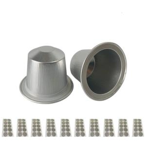 100 pcs nhôm rỗng-Foil viên cà phê có nắp đậy coffeeware dùng một lần vỏ cà phê viên nén cà phê có thể nạp lại viên cà phê