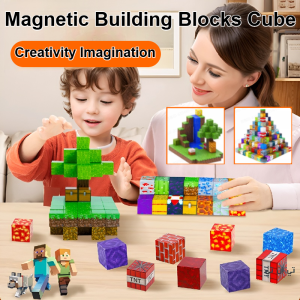 My World Magnetic Decompression 3d Blocks Cartoon Nano Block Educational Creativity Gift Present