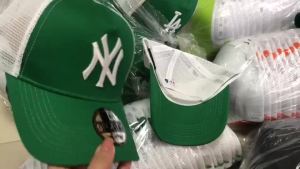 Mũ bóng chày MLB New York Yankees LA kiểu dáng Hàn Quốc dành cho cả nam và nữ có thể điều chỉnh kích cỡ mũ lưỡi trai.