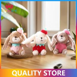 [Eleanor] 1Pcs Rabbit Keychain Doll Plush Toy Mini Couple Backpack Pendant Strawberry Rabbit Doll Decoration Gifts For Girls