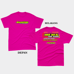 KAOS BISMILLAH inna maal usri yusro VOL.2 (tebal bahan catton combed 24s)